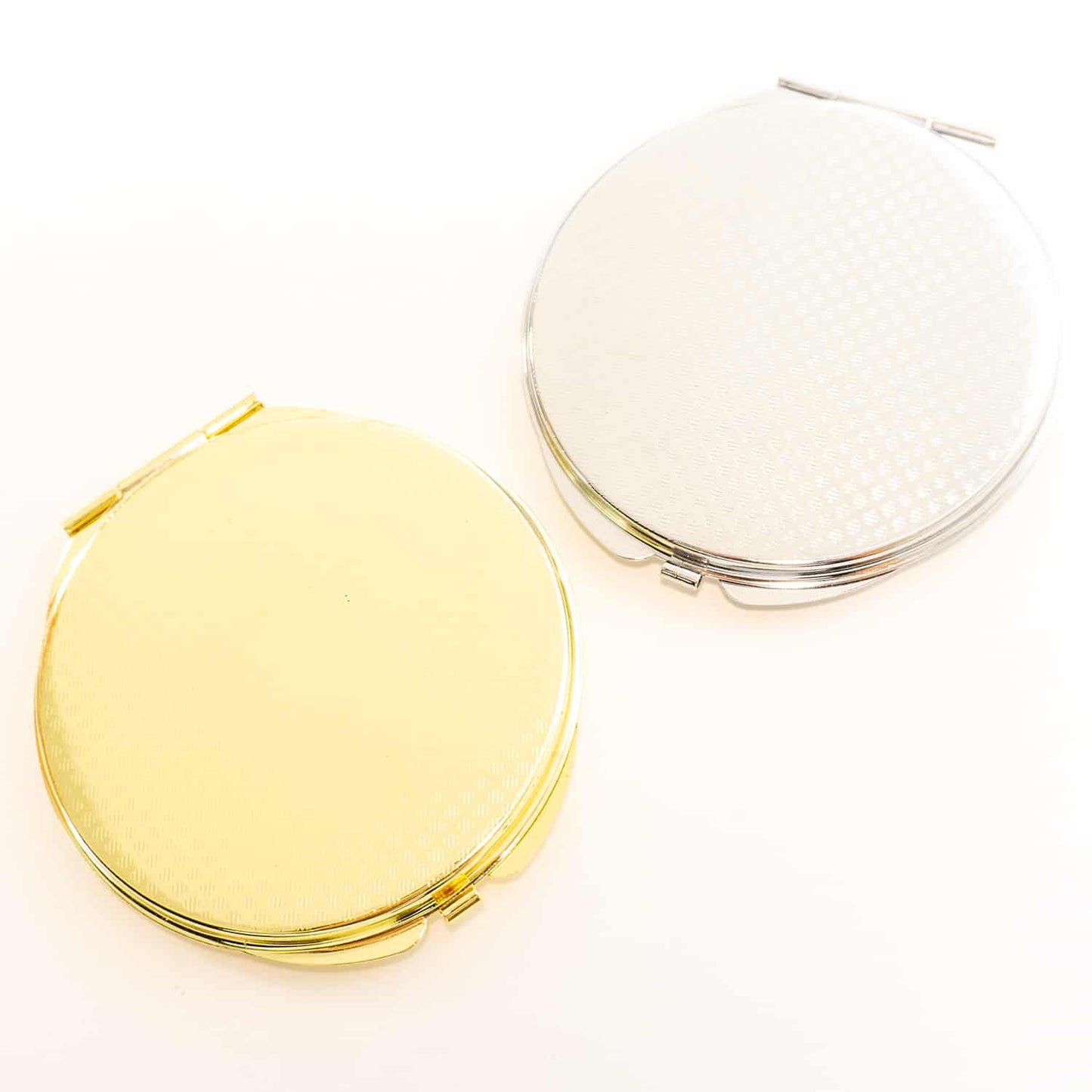 Custom Silver Compact Mirrors