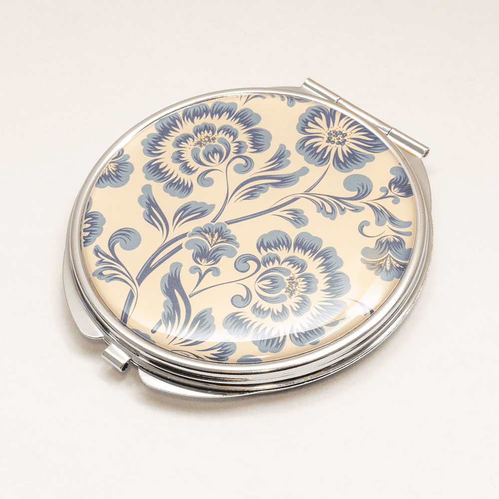 Custom Silver Compact Mirrors