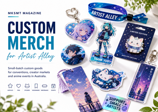 Custom Merch Ideas for Artist Alley and Anime Conventions in Australia