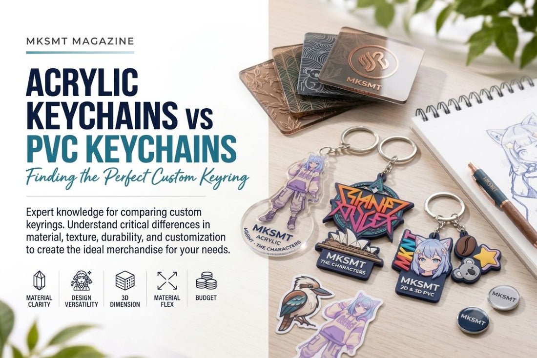 Acrylic Keychains vs PVC Keychains